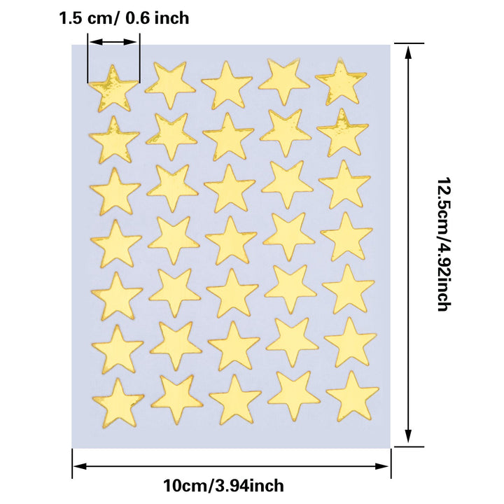 Star Stickers 1750 Count Self-Adhesive Stickers Stars