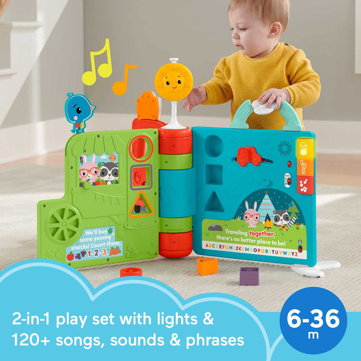 Sit-to-Stand Giant Activity Book, Electronic Learning Toy and Activity Center for Infants and Toddlers Ages 6 Months to 3 Years