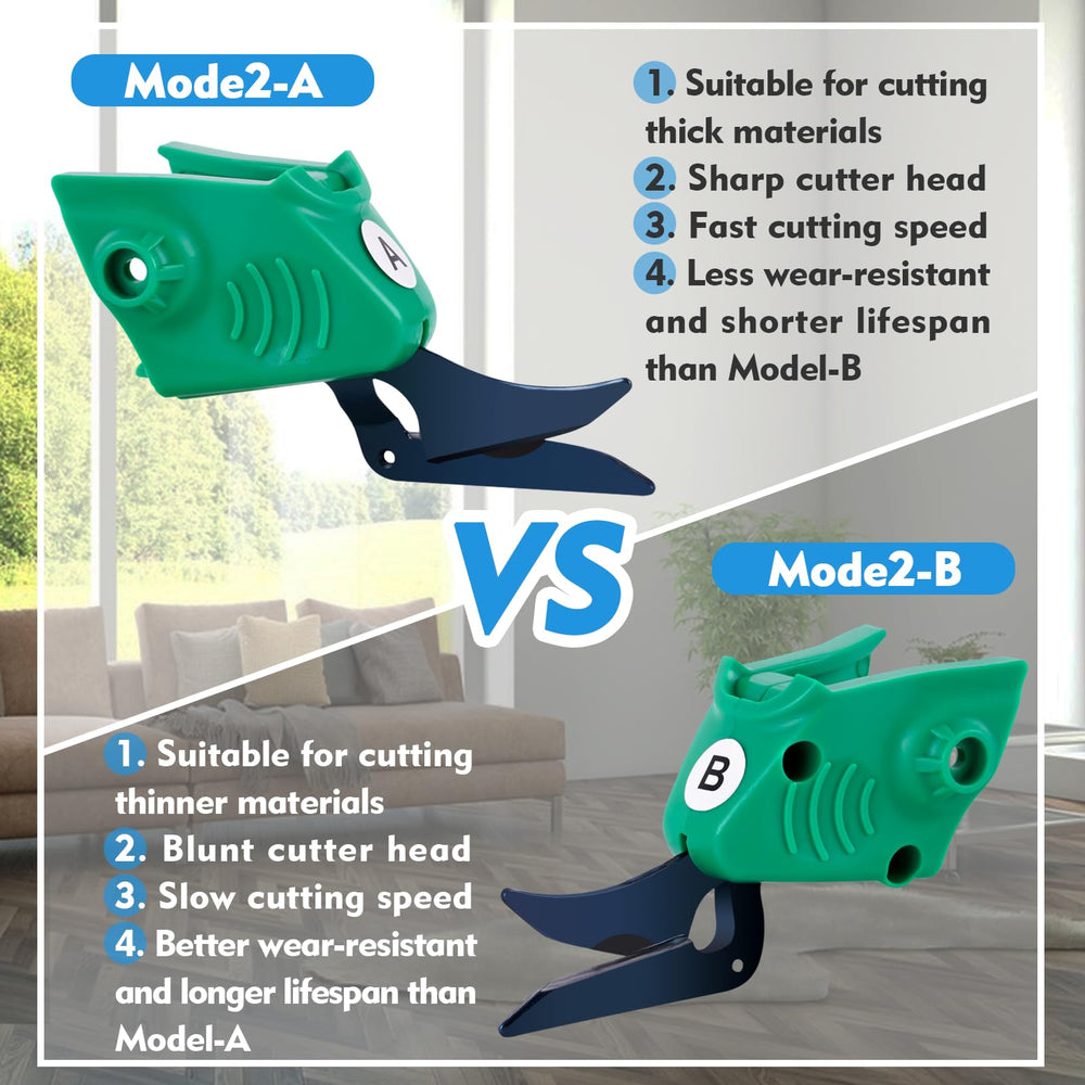 Sharp Blade Cutting Head for Wbt-2 Fabric Electric Scissors Cloth Cutter (Model A)