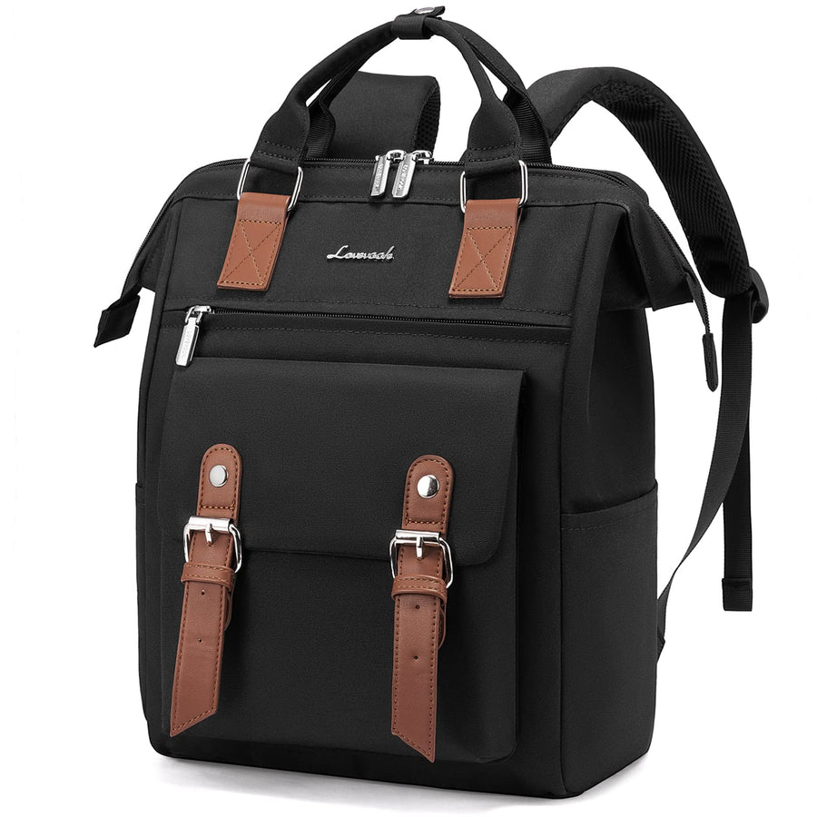 Mini Backpack for Women, Small Backpack Purse Cute Daypacks Stylish Bags for Shopping, Work, Dating, Black-Brown