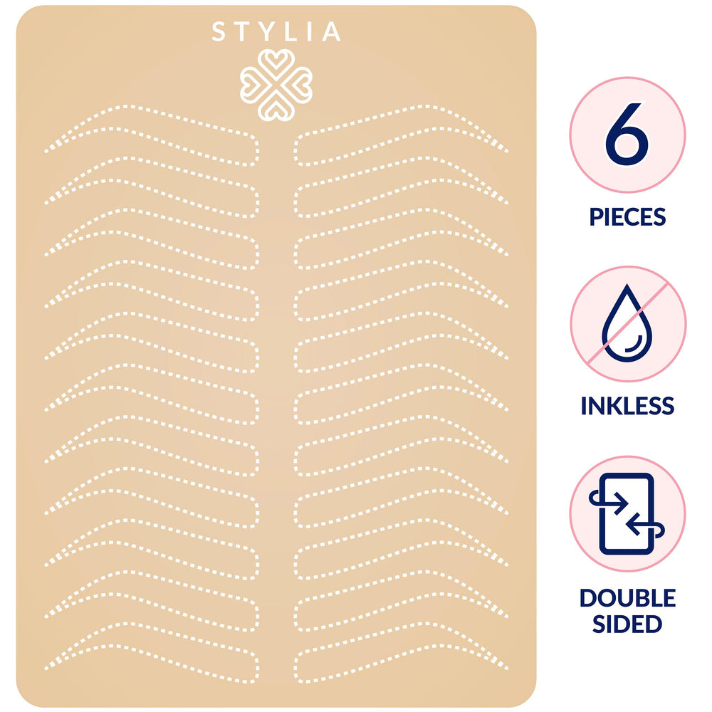 Microblading Eyebrow Practice Tattoo Skin, 3mm Tattoo Practice Skin, Fake Skin for Tattoo, Fake Skin Tattoo Skin, Fake Tattoo Skin, Real Skin Tattoo Skin, Tattoo Skin Practice Kit (6 PC)