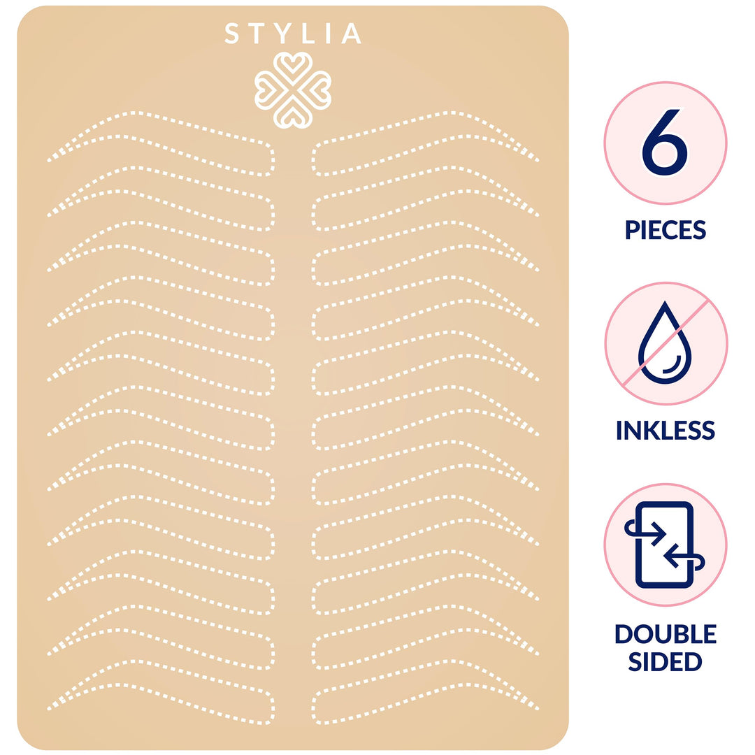 Microblading Eyebrow Practice Tattoo Skin, 3mm Tattoo Practice Skin, Fake Skin for Tattoo, Fake Skin Tattoo Skin, Fake Tattoo Skin, Real Skin Tattoo Skin, Tattoo Skin Practice Kit (6 PC)