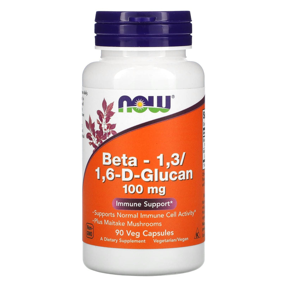 Supplements, Beta 1,3/1,6- D-Glucan 100 mg with Maitake Mushrooms, 90 Veg Capsules