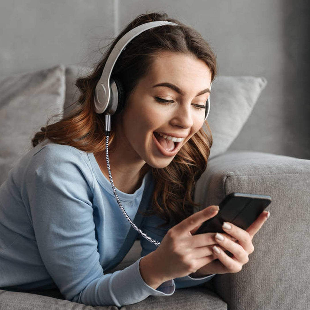 Audio Extension Cable 15Ft,Audio Auxiliary Stereo Extension Audio Cable 3.5mm Stereo Jack Male to Female, Stereo Jack Cord for Phones, Headphones, Speakers, Tablets and More(15Ft/5M)