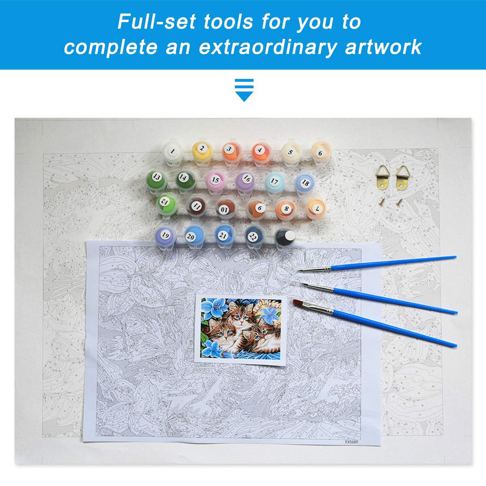 Anime Paint by Numbers for Adults Paint by Number with Paintbrushes and Acrylic Pigment for Beginner 16 x 20