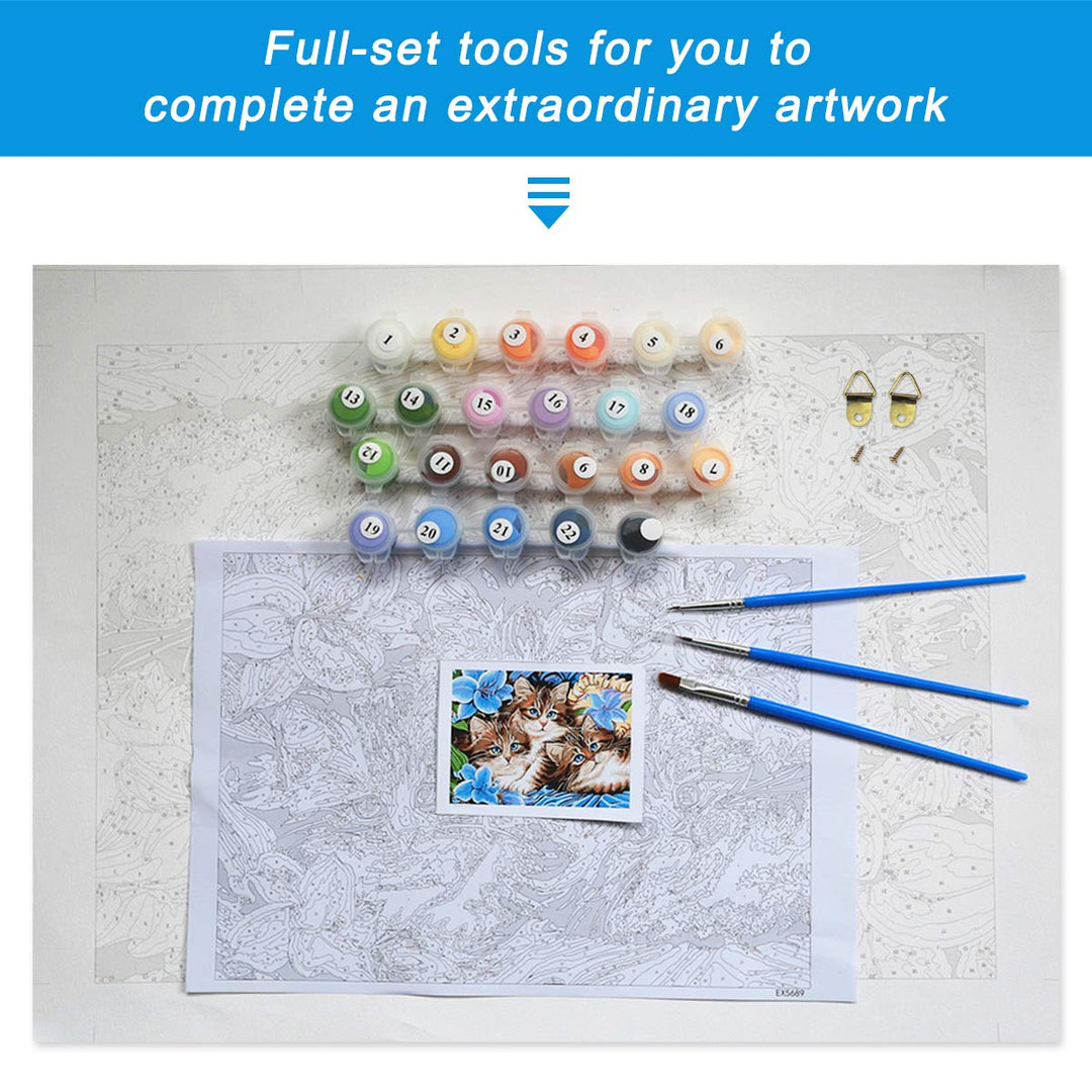 Anime Paint by Numbers for Adults Paint by Number with Paintbrushes and Acrylic Pigment for Beginner 16 x 20