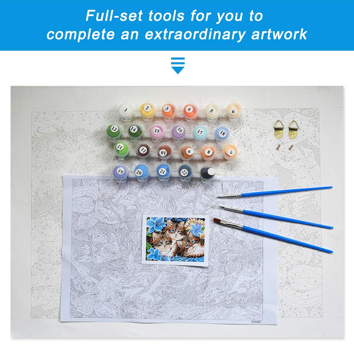 Anime Paint by Numbers for Adults Paint by Number with Paintbrushes and Acrylic Pigment for Beginner 16 x 20