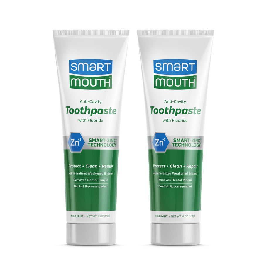 Premium Zinc Ion Toothpaste - Whitening Toothpaste with Fluoride - Refreshing, Anti-Cavity Toothpaste for Adults - Strengthens Enamel - Mild Mint Flavor, 6 oz (2 Pack)