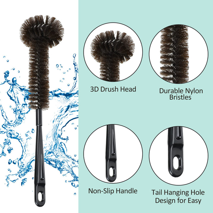 2 Pcs Garbage Disposal Cleaner Brush with Extra Long Handle Garbage Disposal Cleaner and Deodorizer for a Fresh Smelling Kitchen Disposer Cleaner Drain Brush to Keep Your Drain Spotless