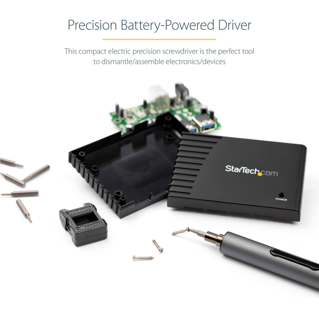 20-Bit Electric Precision Screwdriver Set - Portable/Mini Battery Powered Bit Driver Kit for Electronics, Laptop, Computer, Tablet & Phone Repairs - Magnetic - Cordless, TAA