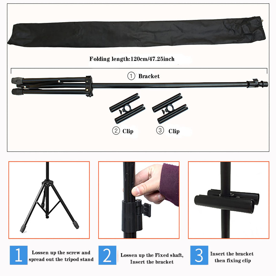 Poster Board Stand, Double-Sided Easel Stand Floor Sign Holder Tripod with Base Adjustable Height Up to 74 for Indoor Outdoor Board & Foam Sign Display