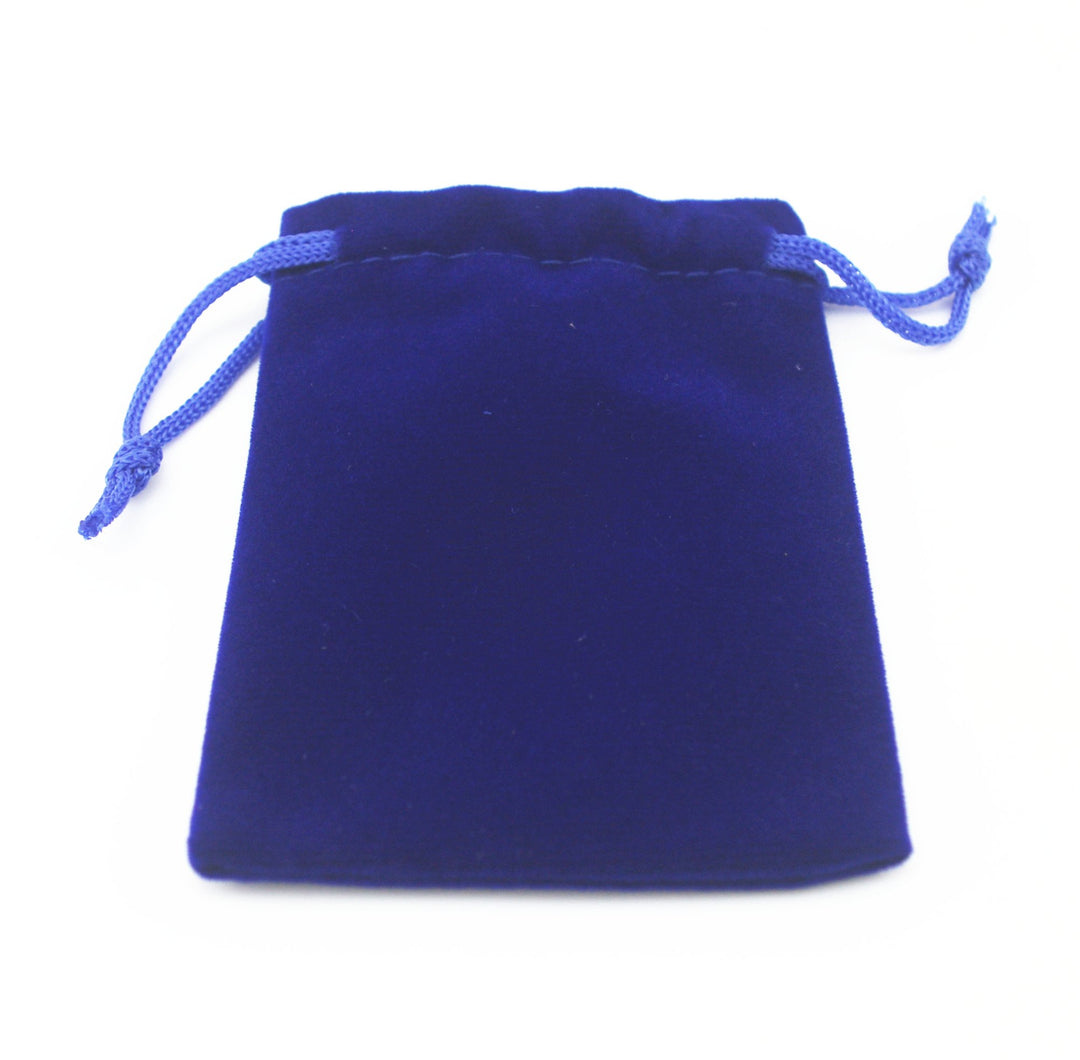 Pack of 25 4.8 X 3.6 Royal Blue Velvet Gift Bags Drawstring Jewelry Pouches Candy Bags Wedding Favors (4.8 X 3.6, Royal Blue)