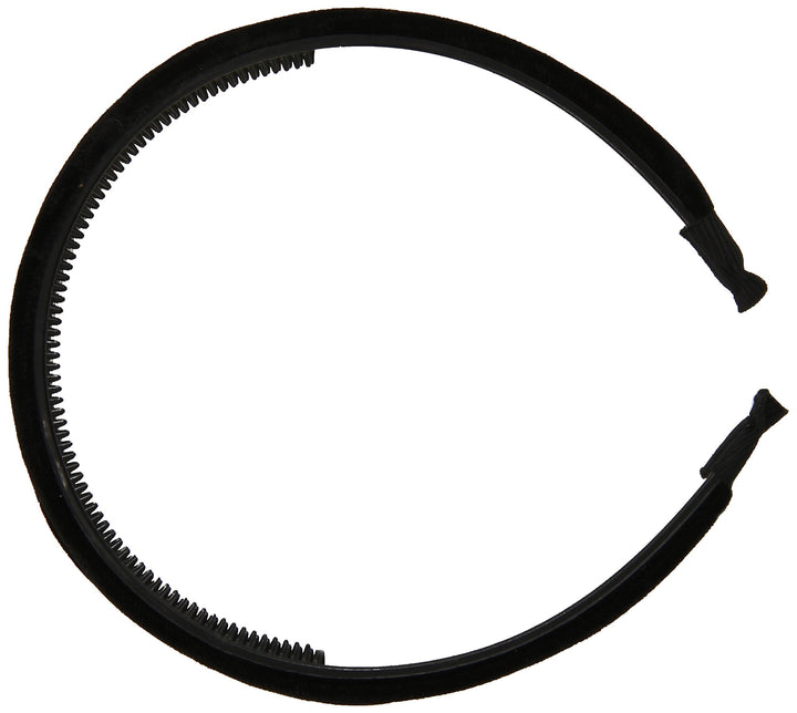 Traditional Flexible Black Velvet Head Band With Teeth