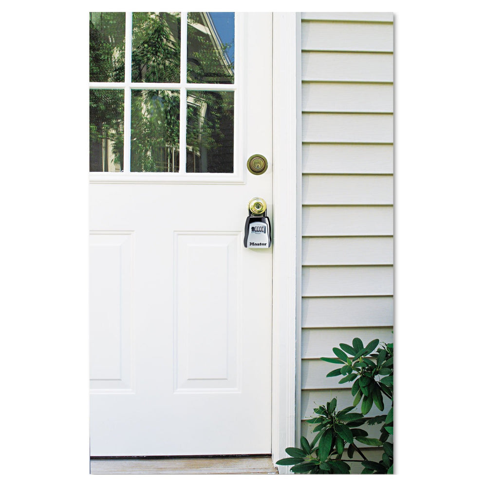 Key Lock Box, Outdoor Lock Box for House Keys, Key Safe with Combination Lock, 5 Key Capacity, 5400EC, Black