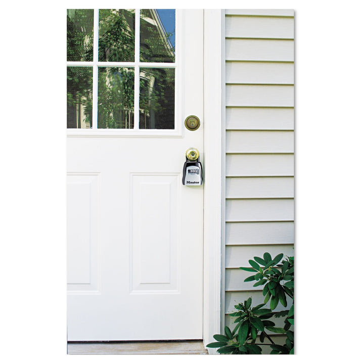 Key Lock Box, Outdoor Lock Box for House Keys, Key Safe with Combination Lock, 5 Key Capacity, 5400EC, Black