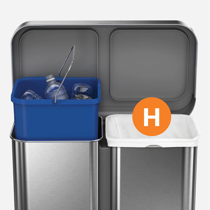 Code H 100 Count,Genuine Custom Fit Liners, Drawstring Trash Bags in Dispenser Packs, 30-35 Liter / 8-9 Gallon, White