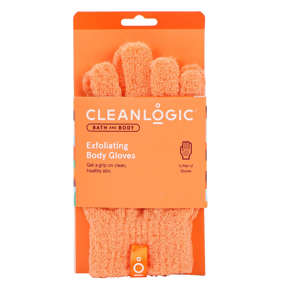 Clean Logic Stretch Bath & Shower Gloves, (1 Pack)