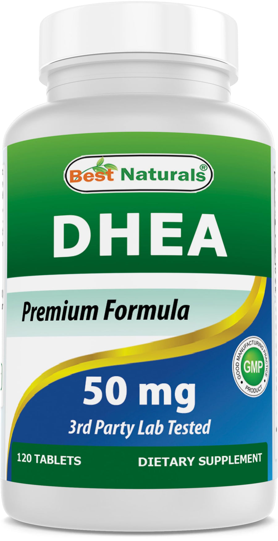 DHEA 50 mg 120 Tablets - Supports Balanced Hormone Levels for Men & Women - Promotes Healthy Aging - USA Manufactured