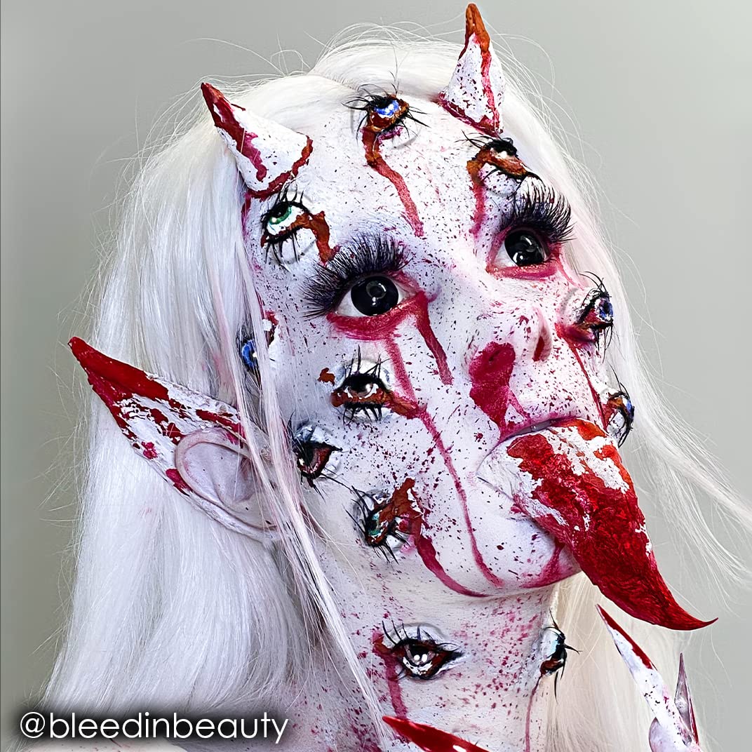 Makeup Paradise Makeup AQ Pro Size | Stage & Screen, Face & Body Painting, Special FX, Beauty, Cosplay, and Halloween | Water Activated Face Paint & Body Paint 1.4 oz (40 g) (White)