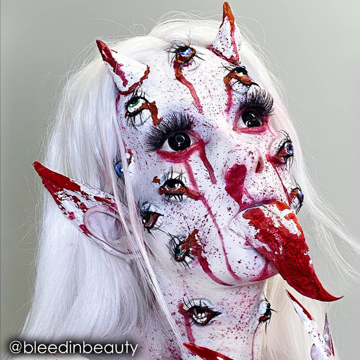 Makeup Paradise Makeup AQ Pro Size | Stage & Screen, Face & Body Painting, Special FX, Beauty, Cosplay, and Halloween | Water Activated Face Paint & Body Paint 1.4 oz (40 g) (White)