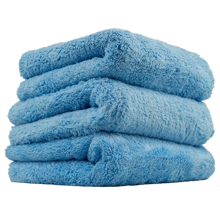MIC35003 Happy Ending Edgeless Microfiber Towel, Blue (16 in. x 16 in.) (Pack of 3)