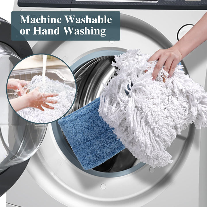 42 Dust Mops for Floor Cleaning,Industrial Dust Mop with 2 Mop Pads,Microfiber Wet Dry Mop,Commercial Dust Mop for Hardwood Floors,Tiles,Marble Floors
