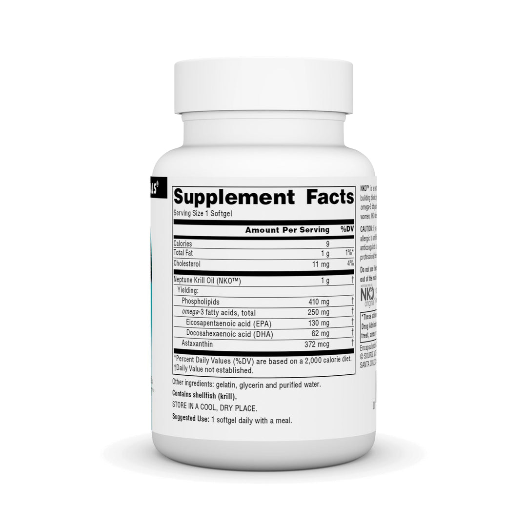 NKO Neptune Krill Oil, Supports Heart Health and Cell Membrane Integrity* - 30 Softgels
