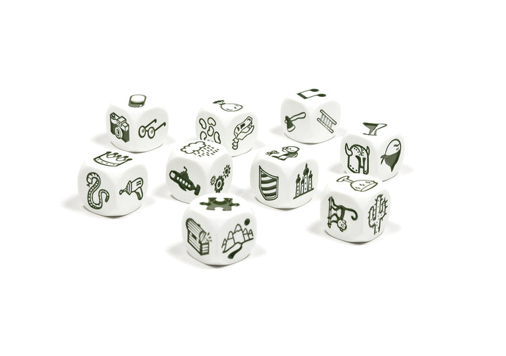Rory's Story Cubes Voyages (Box) - Embark on Epic Adventures! Creative Storytelling Game for Kids & Adults, Ages 6+, 1+ Players, 10 Minute Playtime, Made