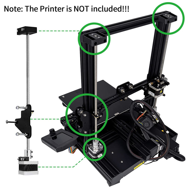 Ender 3 Dual Z Axis Upgrade Kits for Creality Ender 3, Ender 3 Pro, Ender 3 V2, Voxelab Aquila, with Lead Screw 42-34 Stepper Motor 3D Printer Accessories Parts