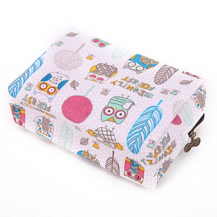 Cute Travel Makeup Pouch Cartoon Printed Toiletry Cosmetic Bag for Girls, Women (Strawberry)