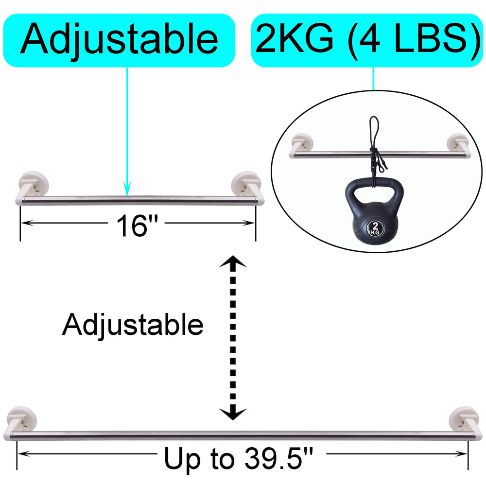 Type-C Magnetic Towel Bar Holder Rack Hanger for Refrigerator, Kitchen Sink,Oven -Hold Curtain,Towel,Bath Towel,Flag-16 to 38