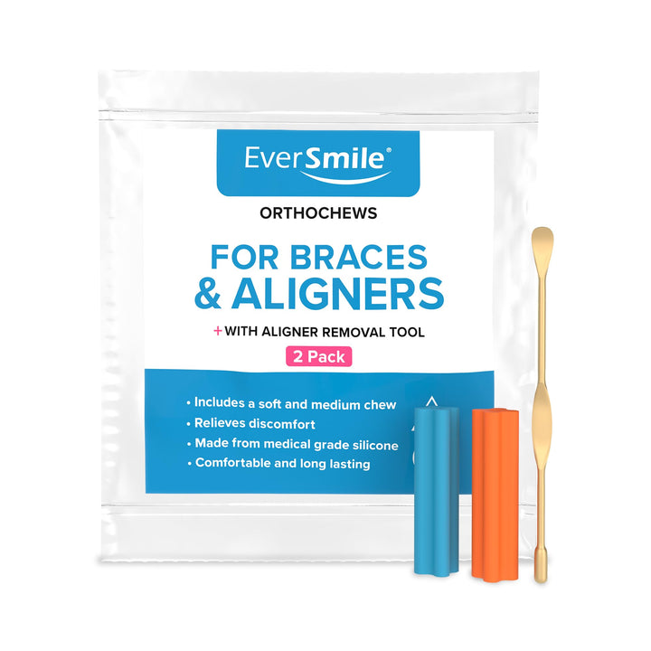 - OrthoChews Dental Aligner Seater with Aligner Removal Tool, Chewies for Invisalign, Clear or Metal Braces - Help to Seat and Remove your Aligners Trays (1 Pack w/Aligner Removal Tool)