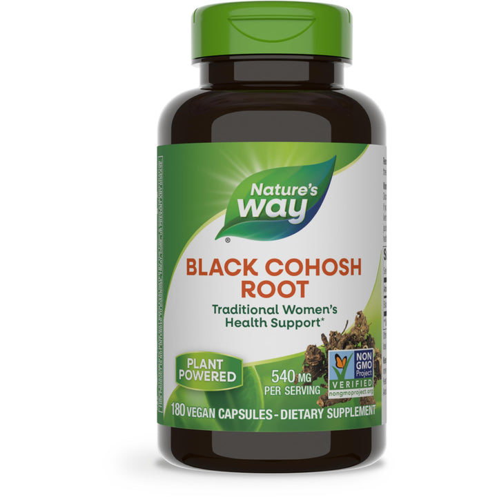 Nature's Way, Black Cohosh, Root, 540 mg, 180 Veg Capsules