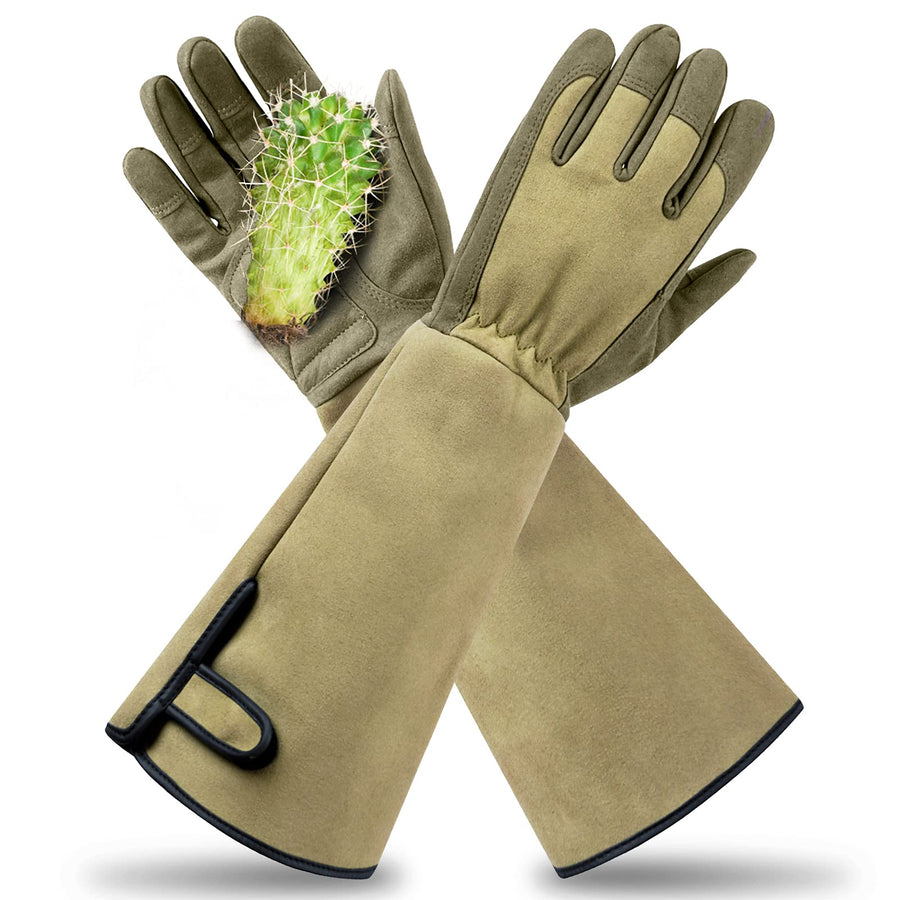 Professional Rose Pruning Thorn Proof Gardening Gloves with Long Forearm Protection for Men and Women (1 Pair) (green, Medium)…