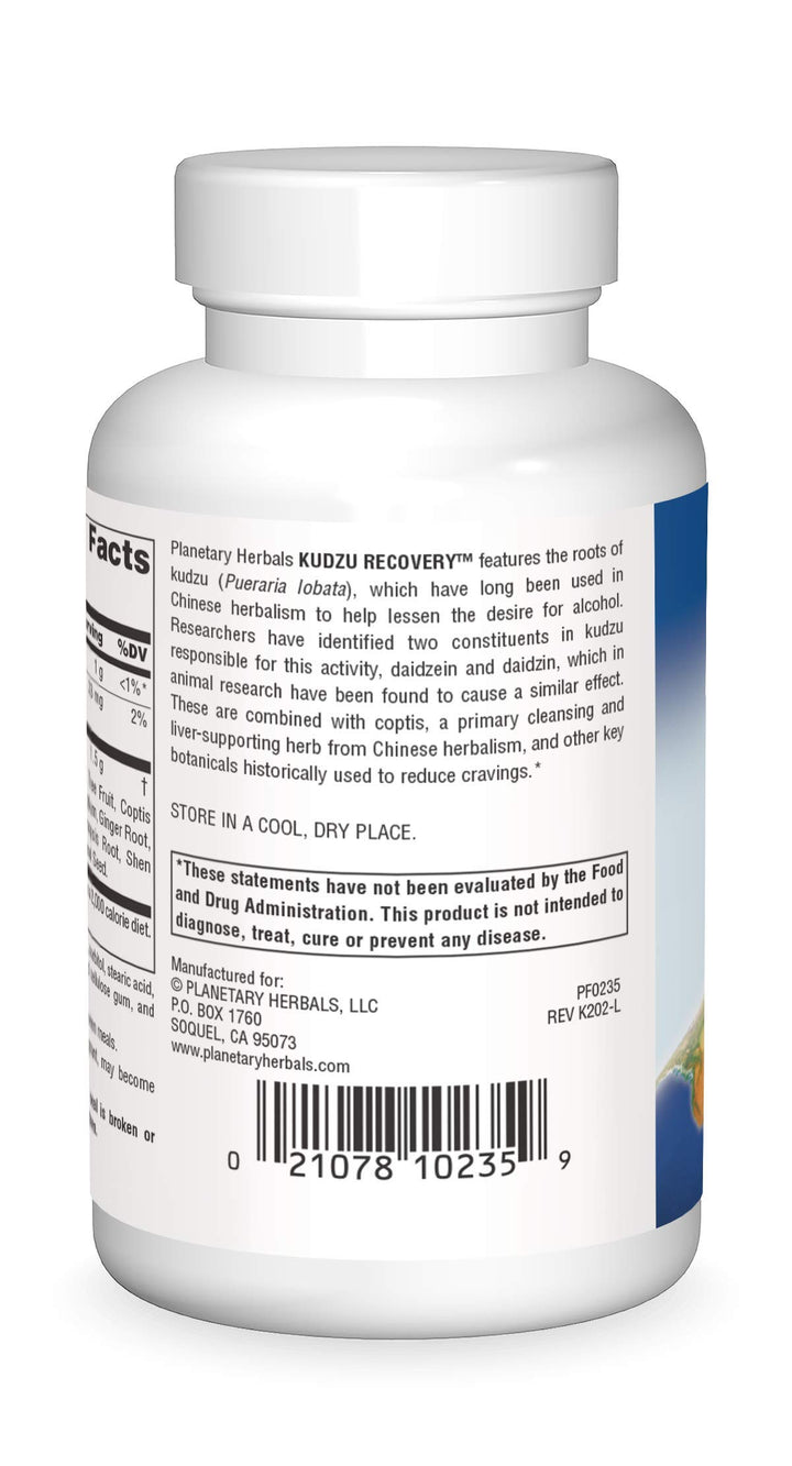 Kudzu Recovery 750mg - with Calcium - 60 Tablets