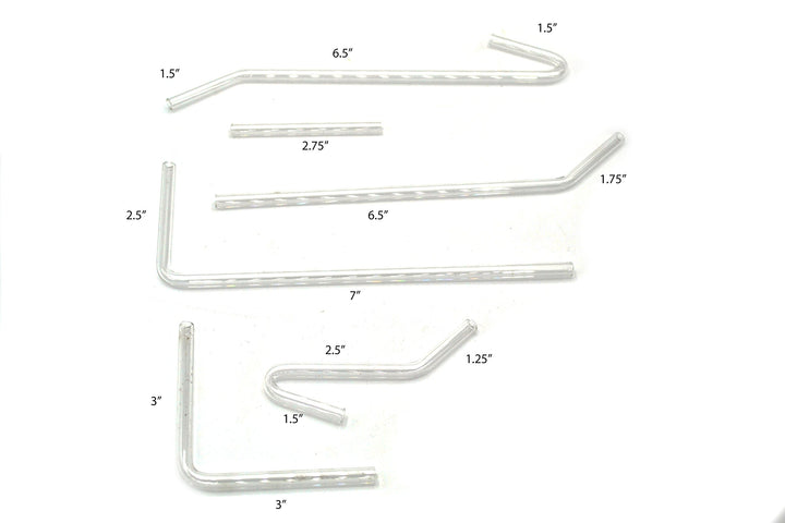 Glass Delivery Tubes - Set of 6 - Borosilicate - Eisco Labs