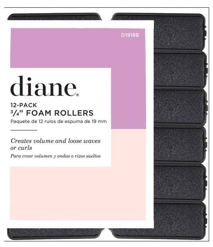 Foam Rollers, Black, 3/4, 12/bag