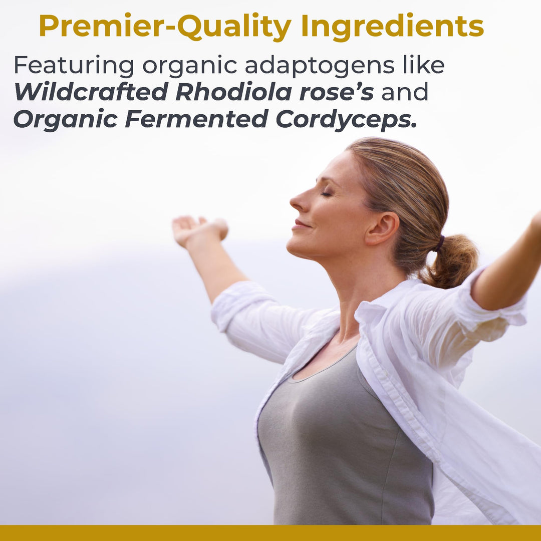 : 30 Servings-AdrenaVen - Adrenal Health Supplement, Supports Adrenal Gland Health and Stress Response - Organic Adrenal Health - 60 Plant-Source Capsules