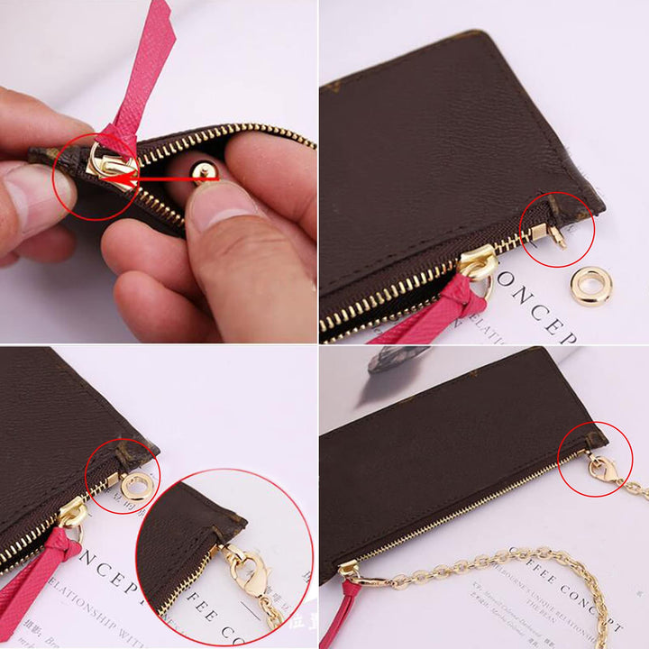 2Pcs Brass Ball Studs Rivets O/D Ring for Leather Crossbody Purse Craft,Small