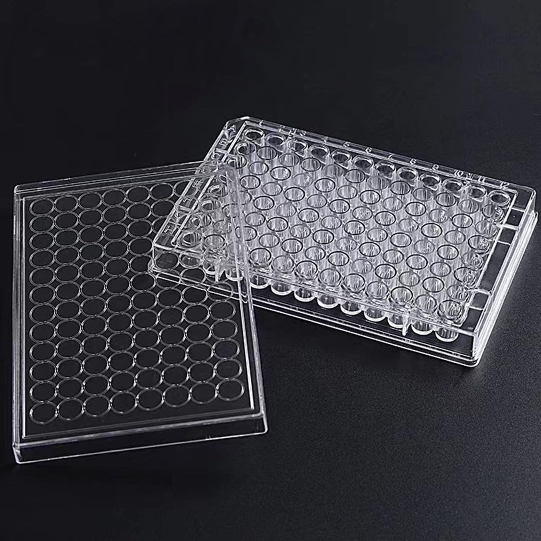 96 Well Culture Plate - Culture Plate 96 Well - with Lid, Flat Bottom, Individual Pack (Pack of 10)