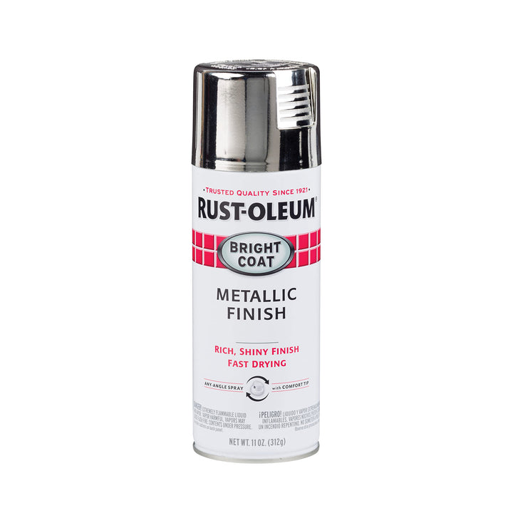 7718830 Stops Rust Bright Coat Metallic Spray Paint, 11 Ounce (Pack of 1), Chrome