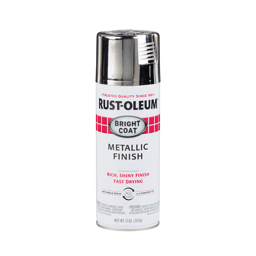 7718830 Stops Rust Bright Coat Metallic Spray Paint, 11 Ounce (Pack of 1), Chrome