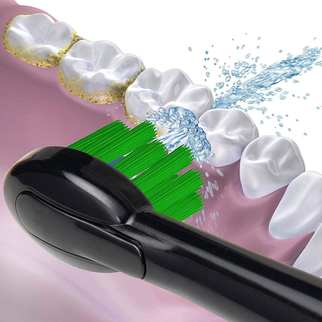 Sonic-Fusion Replacement Flossing Brush Heads, Black/Chrome