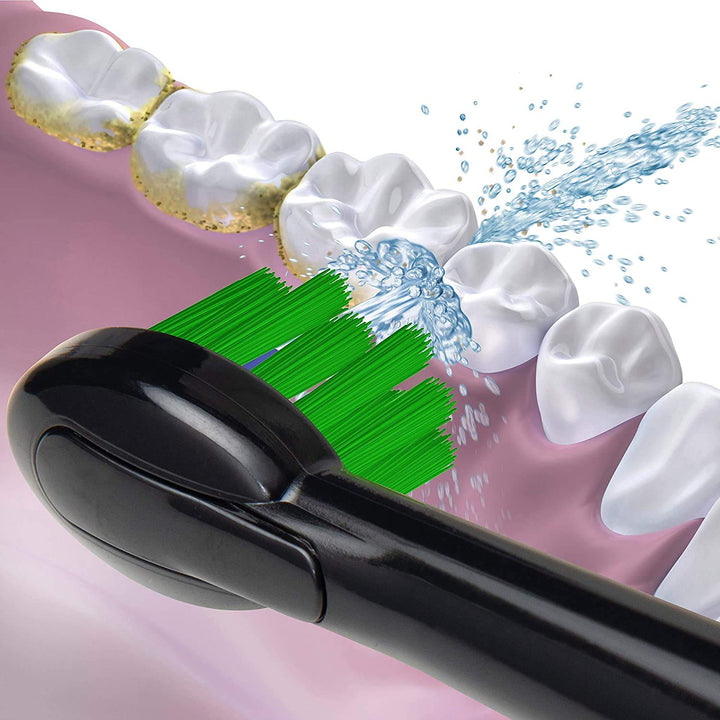 Sonic-Fusion Replacement Flossing Brush Heads, Black/Chrome
