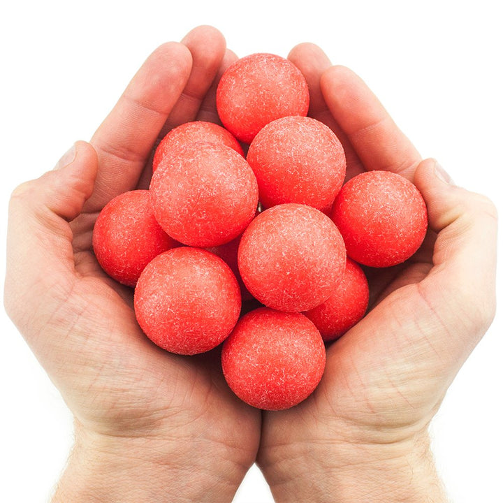 12 Pack of Red Textured Foosballs for Standard Foosball Tables & Classic Tabletop Soccer Game Balls