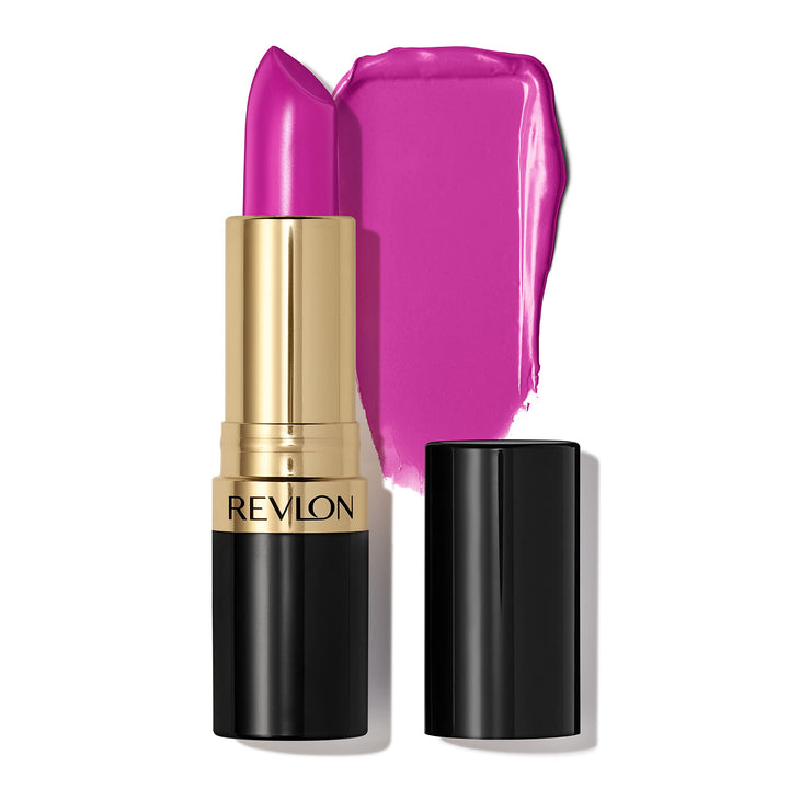 Revlon Super Lustrous Lipstick, High Impact Lipcolor with Moisturizing Creamy Formula, Infused with Vitamin E and Avocado Oil in Plum / Berry, Dramatic (770)