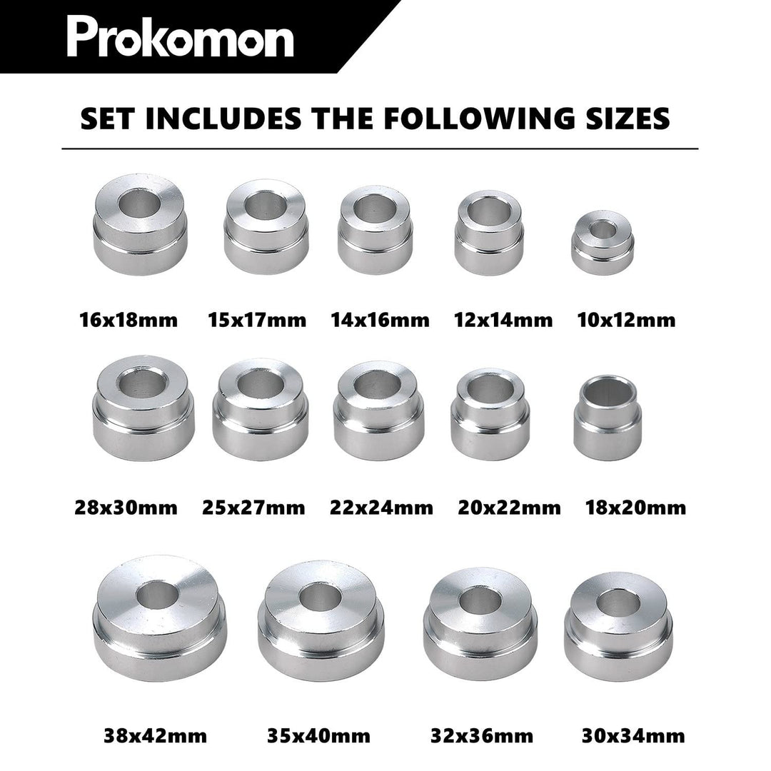 17 Pcs Bearing Race and Seal Bush Driver Set – Master/Universal Kit for Automotive Wheel Bearings