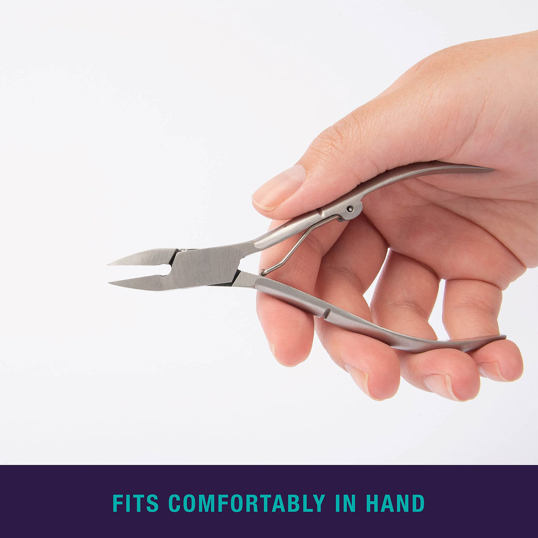 Simply Foot Ingrown Toenail Kit – Includes a Stainless Steel Toenail Nipper and a Stainless Steel Dual-Ended File – Easy to Use Foot Care Tools for DIY Pedicures – Ideal for Men