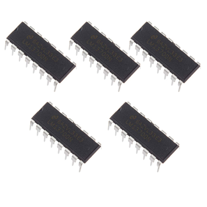 5pcs LM13700N Dual Operational Transconductance Amplifiers Linearizing Diodes and Buffers,DIP16.