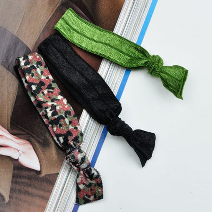 Goody WoMens Ouchless Ribbon Elastics, Camo, 3 Count